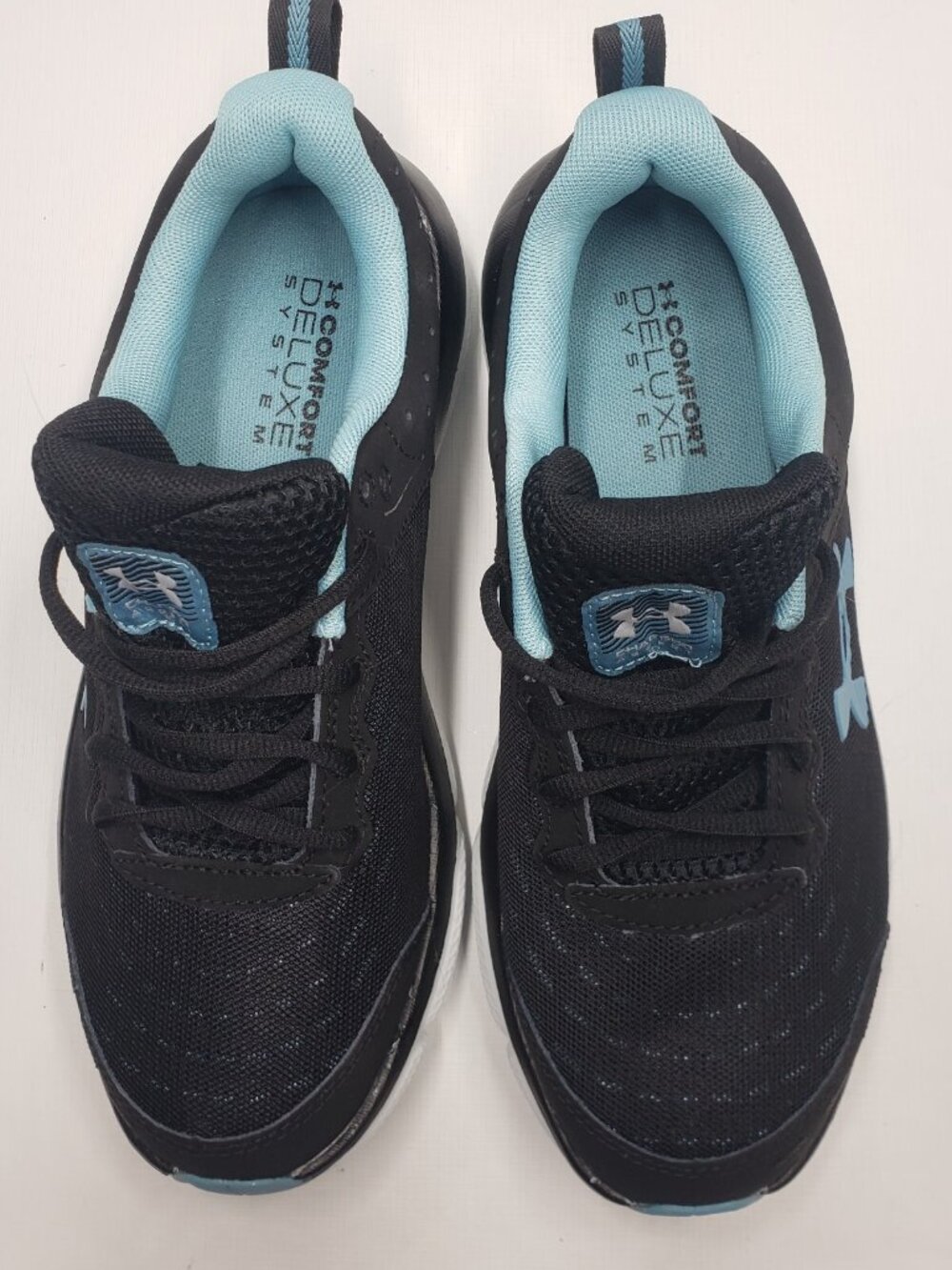 Under Armour Women's Shoes Size US 8.5 Charged Assert 10 Black Blue 3026179-003